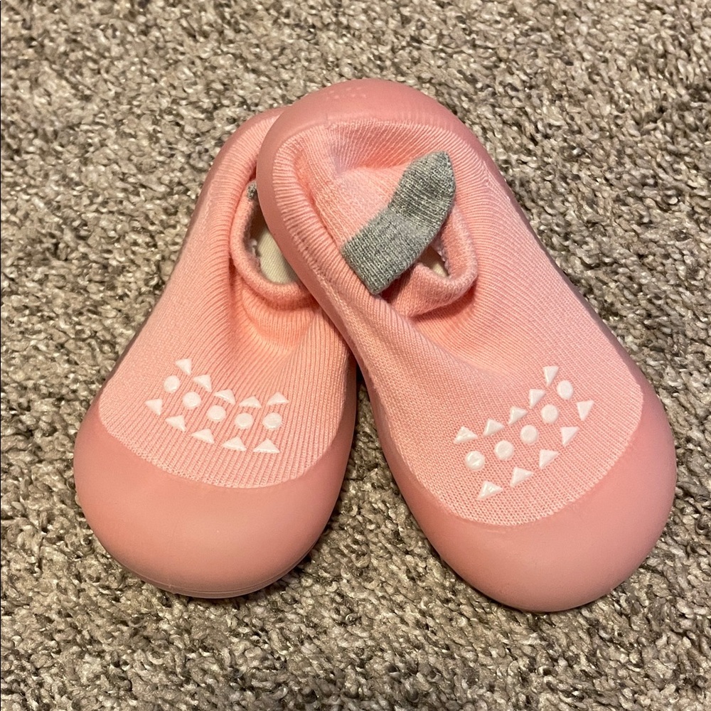 Soft Pink Baby Walker Shoes
